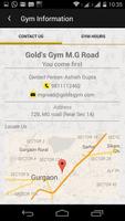 Gold's Gym M.G Road Poster