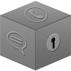 Secret Call&SMS- Grey style ícone