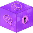 Secret Call&SMS- Violet style icône