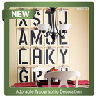Adorable Typographic Decoration ícone