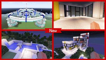 Futuristic House Minecraft الملصق