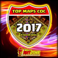 TOP Maps for Clash Clans 2017 poster