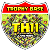 TOP Maps Trophy Base COC TH11 иконка