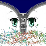 Beautiful eye zip lock screen icône