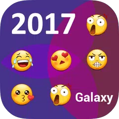 Descargar APK de Galaxy tema emoji - teclado de la galaxia
