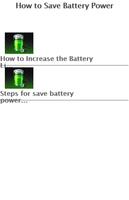 How to Save Battery Power স্ক্রিনশট 1