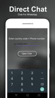 WhatzDirect - Direct chat Without contact تصوير الشاشة 1