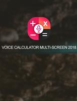 Voice Calculator Multi-Screen 2018 Affiche