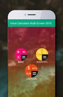 Voice Calculator Multi-Screen 2018 capture d'écran 2