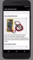 Basic Electronics Question & Answers captura de pantalla 3