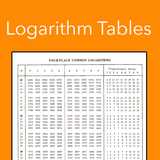 Logarithm Tables : Math Solver simgesi