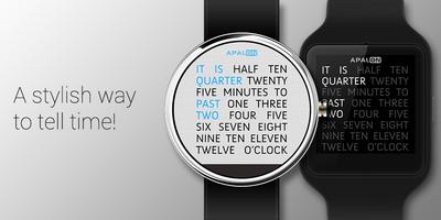 Wordy Watch Face Affiche