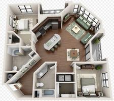 Apartment Floor plan ภาพหน้าจอ 2