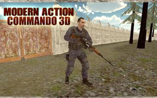 Modern Action Commando 3D Affiche
