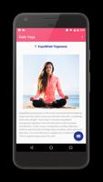 Daily Yoga Fitness App capture d'écran 1