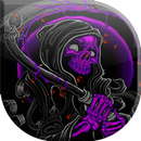 Blood Dripping Grim Reaper Live Wallpaper THEME APK