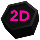 Next Launcher Theme PolYGon 2D أيقونة