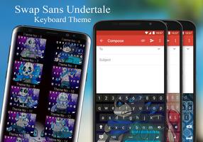 Swap Sans Keyboard Theme penulis hantaran