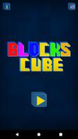 Blocks cube Affiche