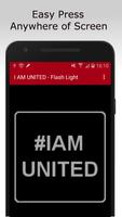 I AM UNITED - Flash Light الملصق