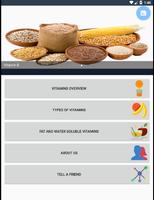 Vitamins - Sources, Deficiency & Health Tips پوسٹر