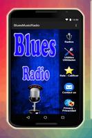 Blues Music Radios Affiche