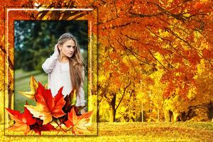 Autumn photo frames-poster