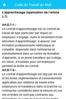 Code du Travail du Mali capture d'écran 2