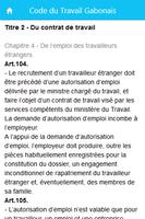 Code du Travail Gabonais capture d'écran 2