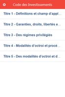 Code des Investissements au Sénégal poster