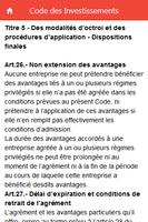 Code des Investissements au Sénégal screenshot 2