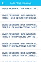 Code Pénal Congolais постер