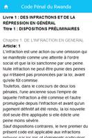 Code Pénal du Rwanda Ekran Görüntüsü 1