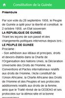 Constitution de la Guinée capture d'écran 1