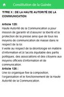 Constitution de la Guinée captura de pantalla 2