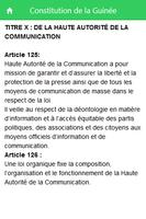 Constitution de la Guinée capture d'écran 2