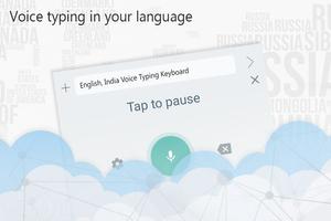 English (India) Voice Typing Keyboard capture d'écran 1