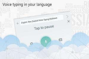 English (New Zealand) Voice Typing Keyboard capture d'écran 2