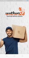 Within24 Courier app الملصق