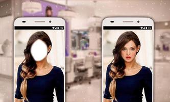 برنامه‌نما Women Hair Style Photo Editor عکس از صفحه