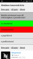 Általános Ismeretek Kvíz screenshot 2