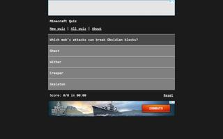 Minecraft Quiz captura de pantalla 3