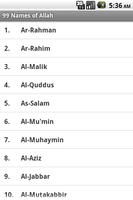 99 Names of Allah 포스터