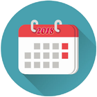 Calendar 2018 with Indian Holidays icône
