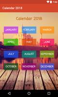 Calendar 2018 with Indian Holidays постер