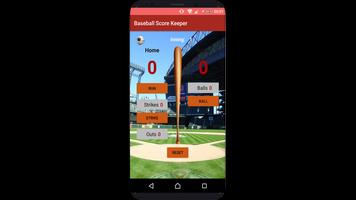 Keeper Baseball Score capture d'écran 1