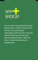 APK Backup Plus capture d'écran 1