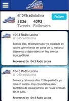 Radio Latina 104.5fm capture d'écran 1