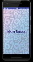 Math Multiplication Tables Affiche