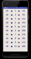 Math Multiplication Tables capture d'écran 2